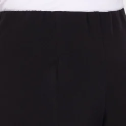Fashion Beige Classic Regular Leg Pull On Trouser Black
