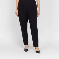 Sale Beige Classic Slim Leg Pull On Trouser Black