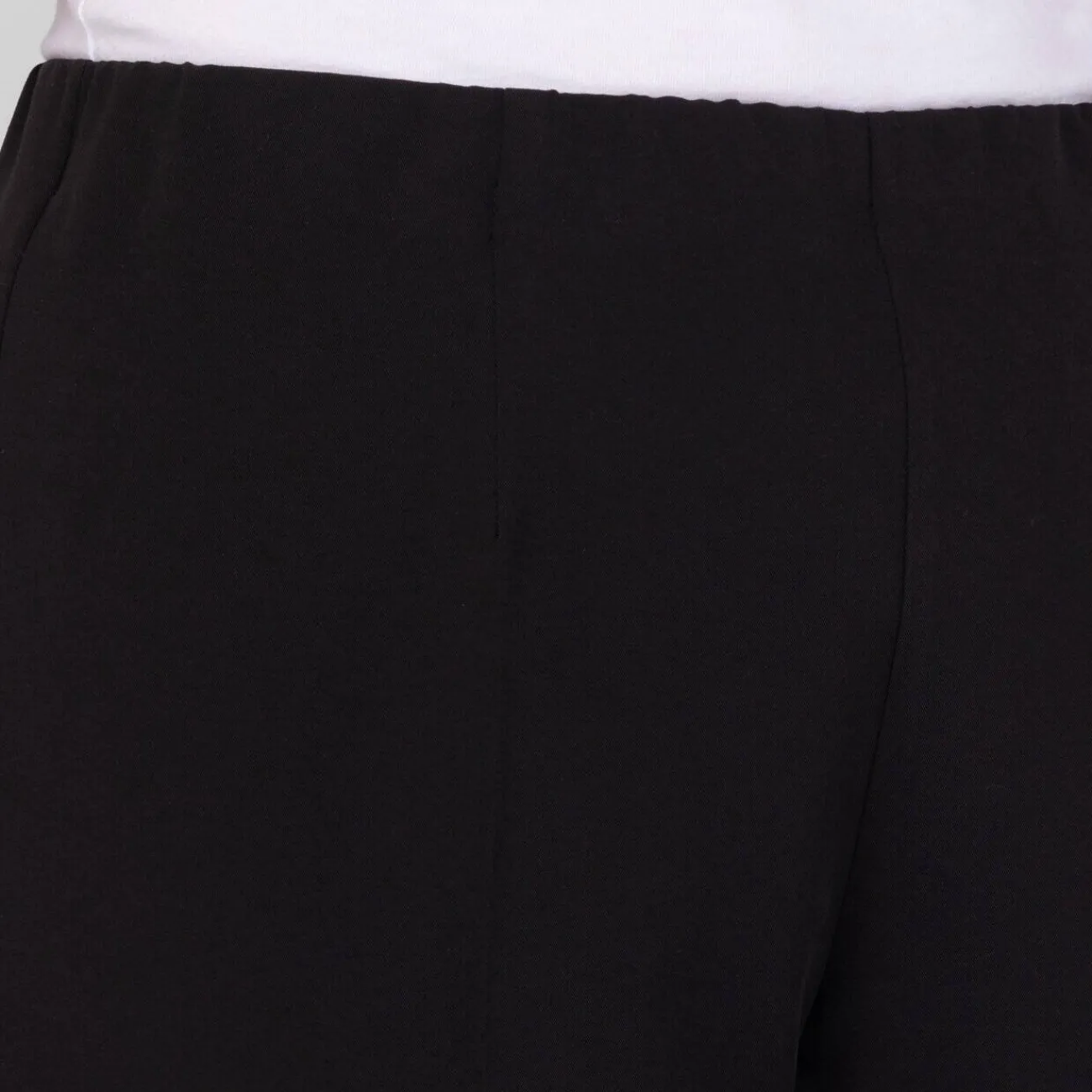 Sale Beige Classic Slim Leg Pull On Trouser Black