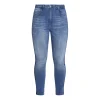 Fashion Beige FADED STRETCH DENIM JEANS