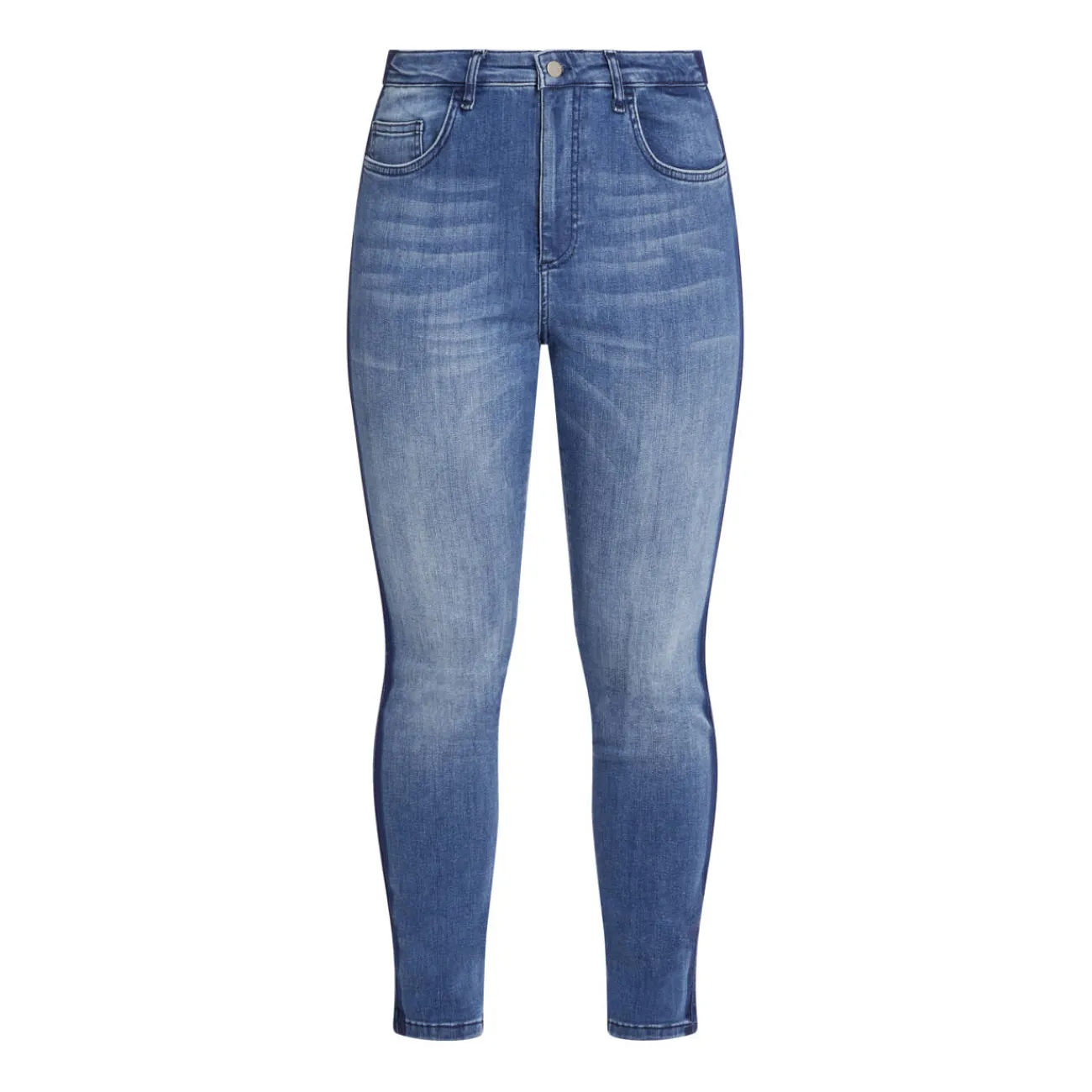 Fashion Beige FADED STRETCH DENIM JEANS