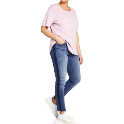 Fashion Beige FADED STRETCH DENIM JEANS