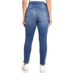 Fashion Beige FADED STRETCH DENIM JEANS