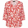 Discount Beige Floral Printed T-Shirt Berry