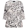 Online Beige Printed T-Shirt Stone