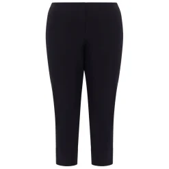 Discount Beige Pull On Cropped Trousers Black
