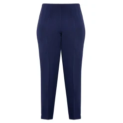 New Beige PULL ON TROUSER FRONT CREASE NAVY