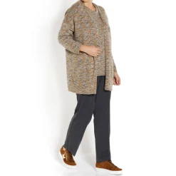 Online Beige PULL ON TROUSER GREY MELANGE