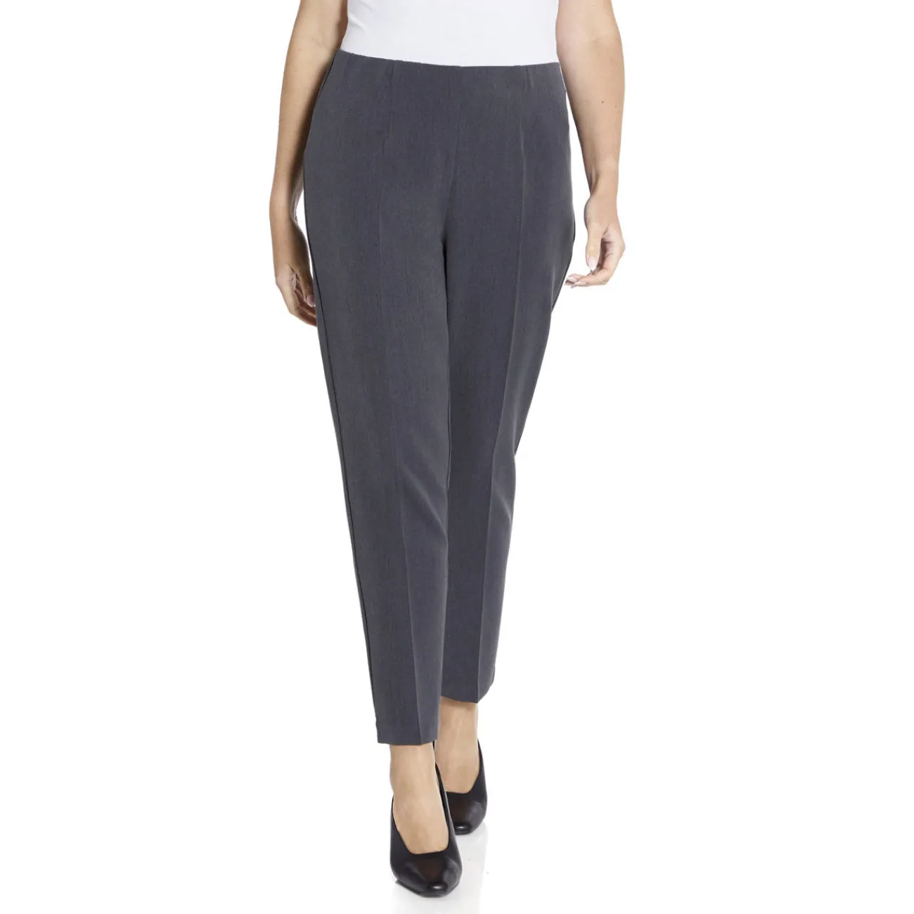 Online Beige PULL ON TROUSER GREY MELANGE