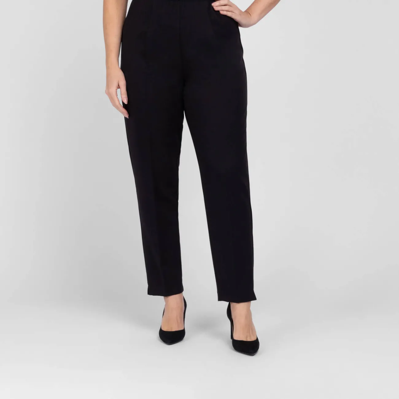 Best Beige Pull On Trousers Black