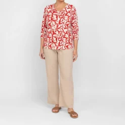 Hot Beige Pull-On Trouser Sand