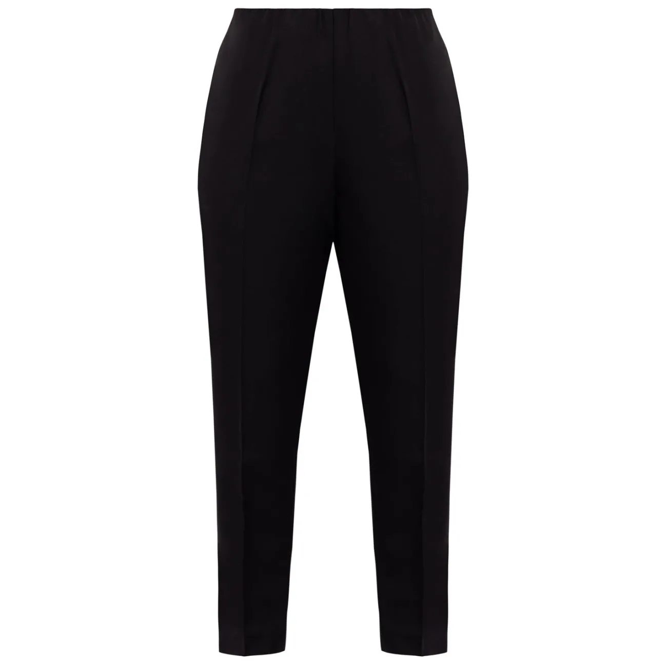 Clearance Beige Pull-On Trousers Black