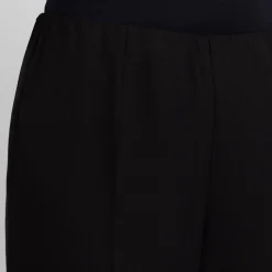 Clearance Beige Pull-On Trousers Black