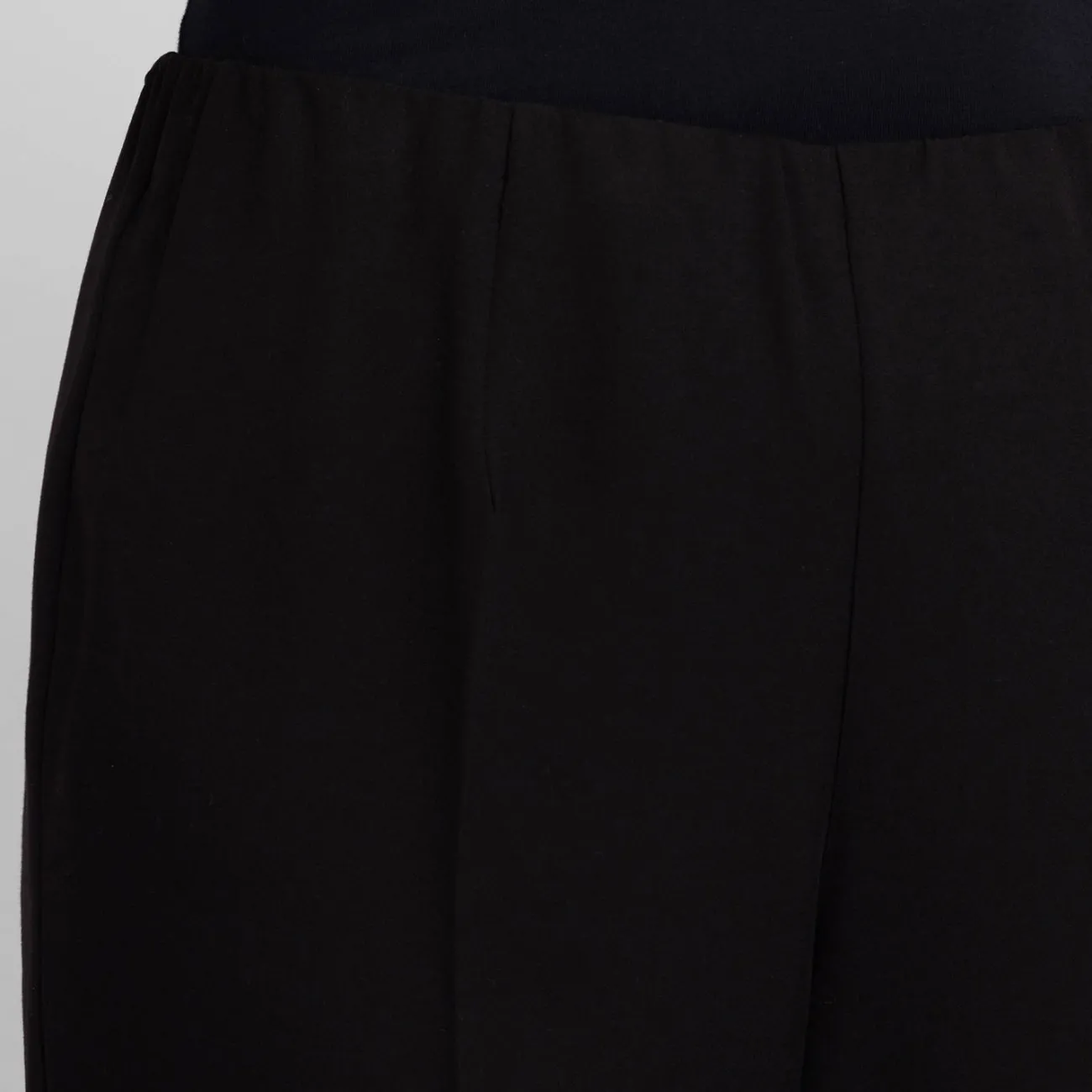 Clearance Beige Pull-On Trousers Black