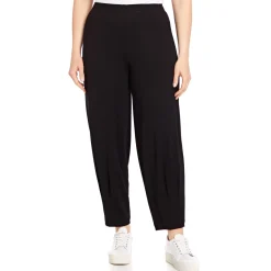 Best Beige STRETCH JERSEY TAPERED TROUSERS BLACK