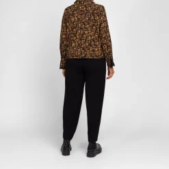 Best Beige STRETCH JERSEY TAPERED TROUSERS BLACK