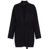Outlet Elena Miro Belted Edge To Edge Cardigan Black