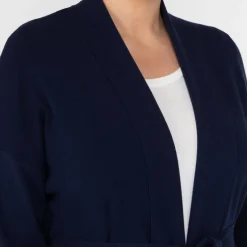 Discount Elena Miro Belted Edge To Edge Cardigan Navy
