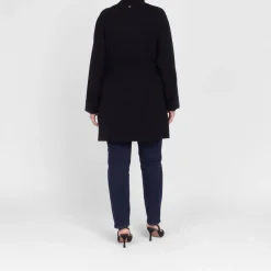 Outlet Elena Miro Belted Edge To Edge Cardigan Black