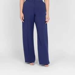 Discount Elena Miro Crepe Trousers Navy