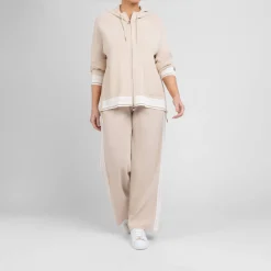 Hot Elena Miro Hooded Zip Cardigan Beige