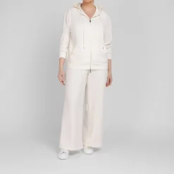 New Elena Miro Jersey Hoody Off White