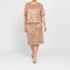 Hot Elena Miro Sequin Top Peach
