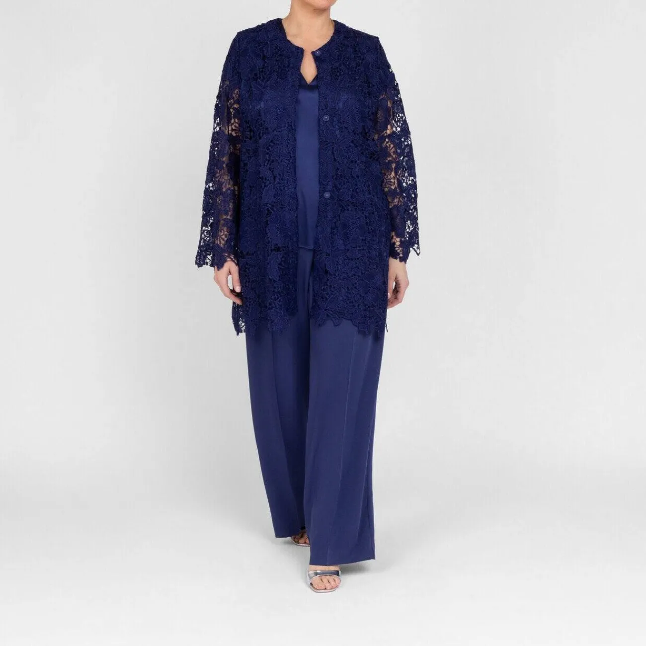 Online Elena Miro Stretch Satin Vest Navy