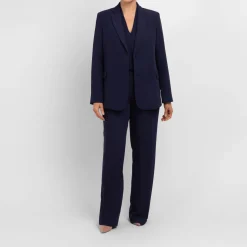 Clearance Miro Elegante Elena Miro Tailored Jacket Navy