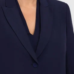 Clearance Miro Elegante Elena Miro Tailored Jacket Navy