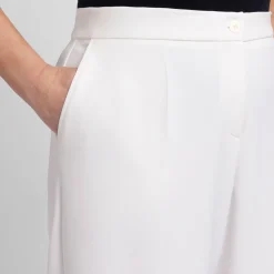 Best ELENA MIRO PRE Elena Miro Wide Leg Palazzo Trouser Ivory