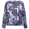 Outlet Faber Sweater Abstract Navy And Indigo