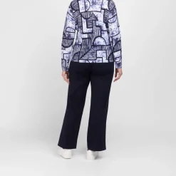 Outlet Faber Sweater Abstract Navy And Indigo