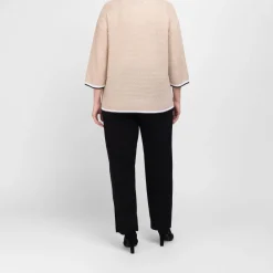 Fashion Faber V-Neck Sweater Beige