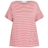Fashion GAIA Life Lurex Stripe Jersey Top Red