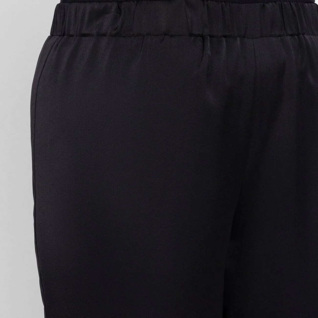 Discount GAIA Satin Trousers Black