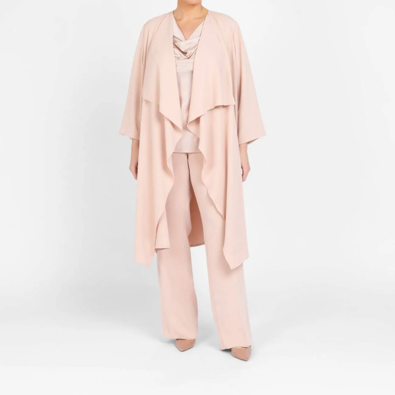 New Luisa Viola Cowl Neck Top Blush Pink