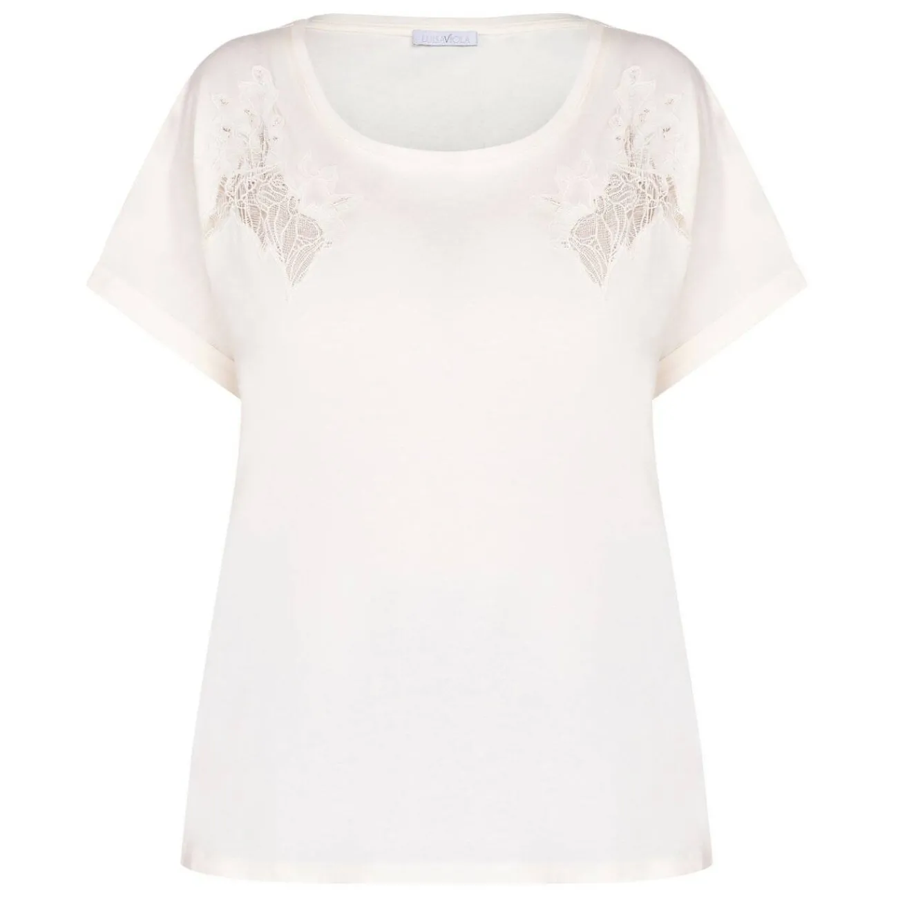 Sale Luisa Viola Embroidered T-Shirt Off-White