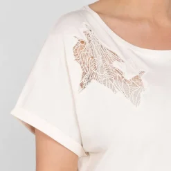 Sale Luisa Viola Embroidered T-Shirt Off-White