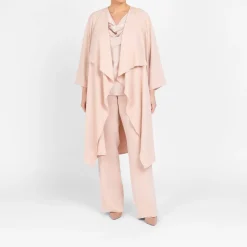 Outlet Luisa Viola Long Duster Jacket Pink
