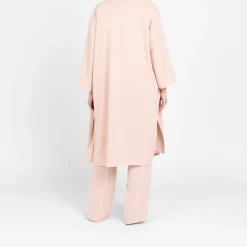 Outlet Luisa Viola Long Duster Jacket Pink
