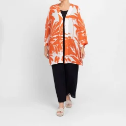 Best Luisa Mara Venier Luisa Viola Long Jacket Orange
