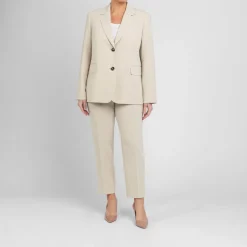 Fashion Marina Rinaldi Cady Blazer Jacket Beige