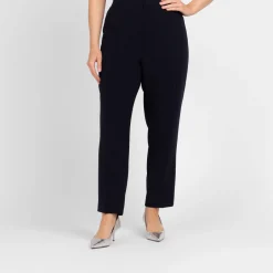 Outlet Marina Rinaldi Elegante Marina Rinaldi Cady Slim Trousers Navy