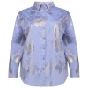 Outlet Marina Rinaldi Sport Marina Rinaldi Cotton Chambray Pale Blue