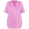 Sale Marina Rinaldi Cotton Jersey T-Shirt Rose Pink