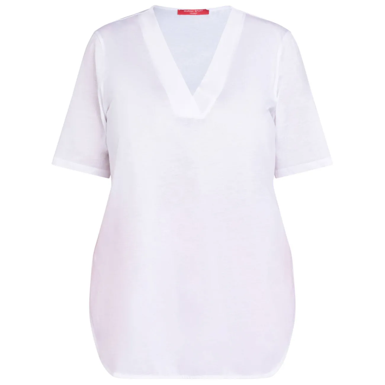 Clearance Marina Rinaldi Cotton Jersey T-Shirt White