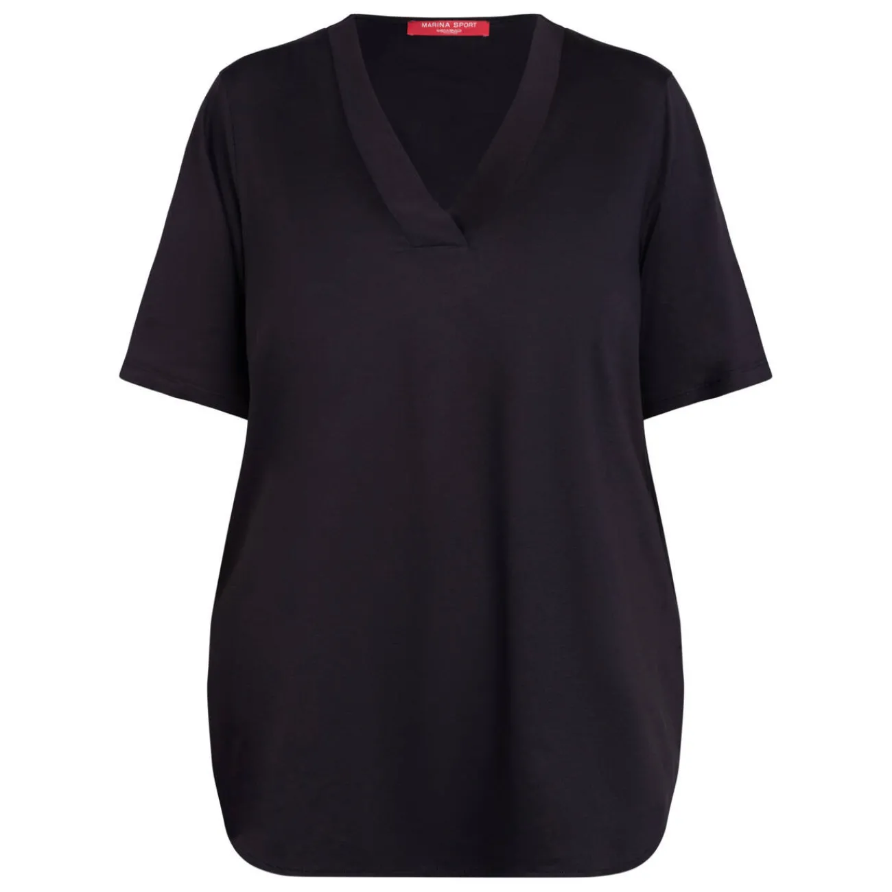 Sale Marina Rinaldi Cotton Jersey T-Shirt Black