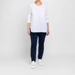 Fashion Marina Rinaldi Sport Marina Rinaldi Cotton Jersey T-Shirt White