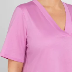 Sale Marina Rinaldi Cotton Jersey T-Shirt Rose Pink